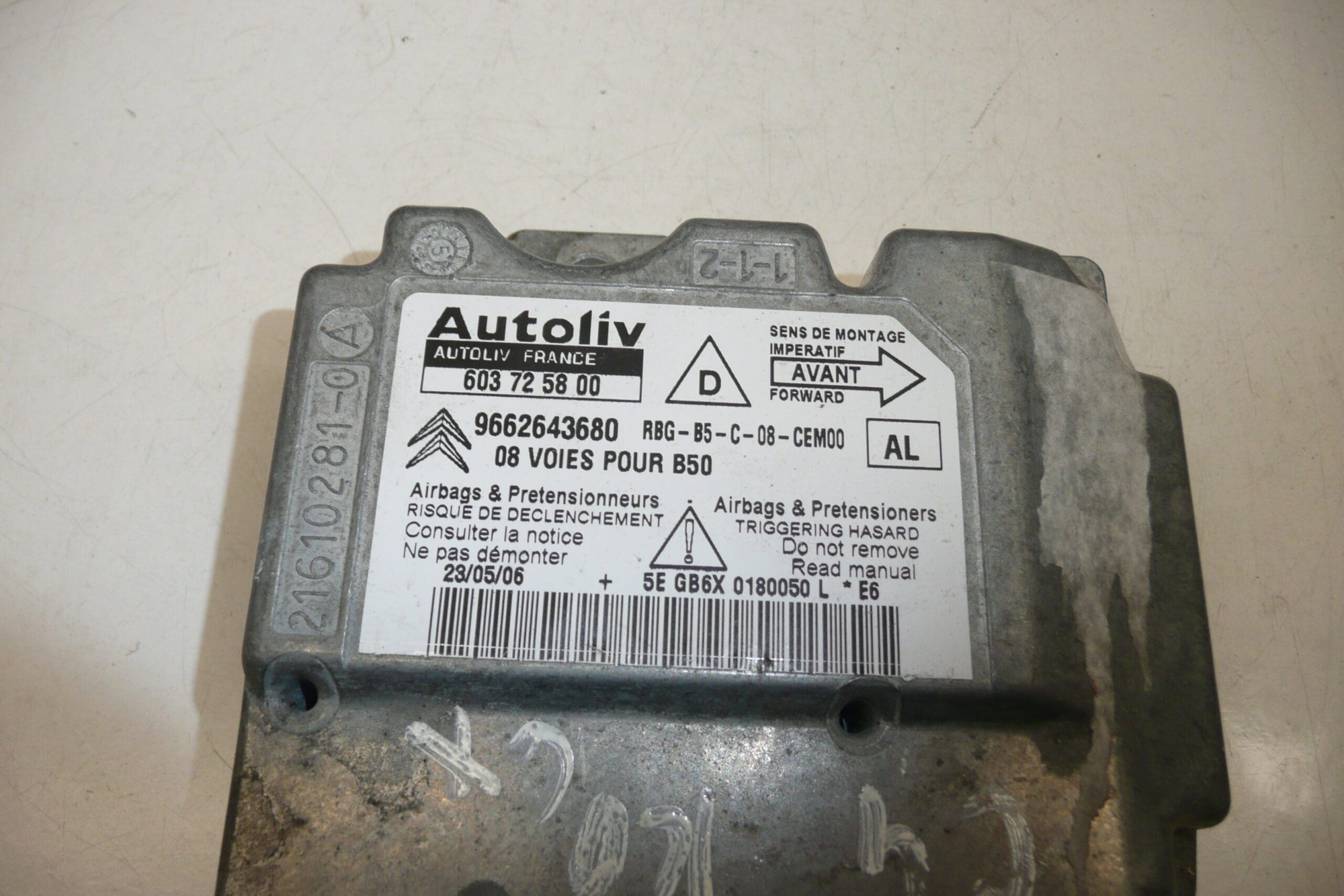 Unitate airbag Citroën C4 9662643680