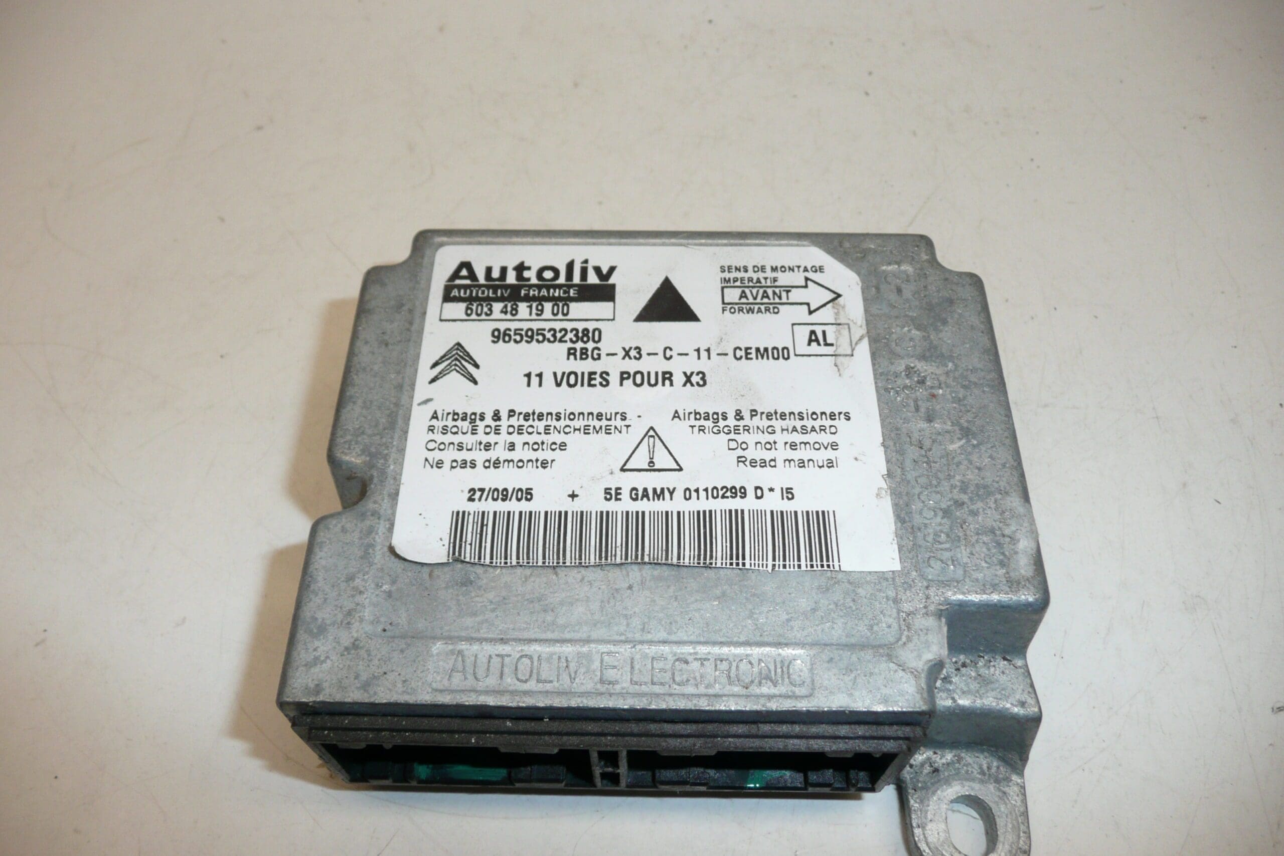 Unitate airbag Citroën C5 II după un accident