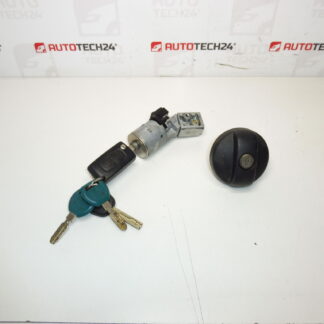 Cutie comutatoare, capac rezervor si 2 chei Citroën Peugeot 4162KF 4162XT