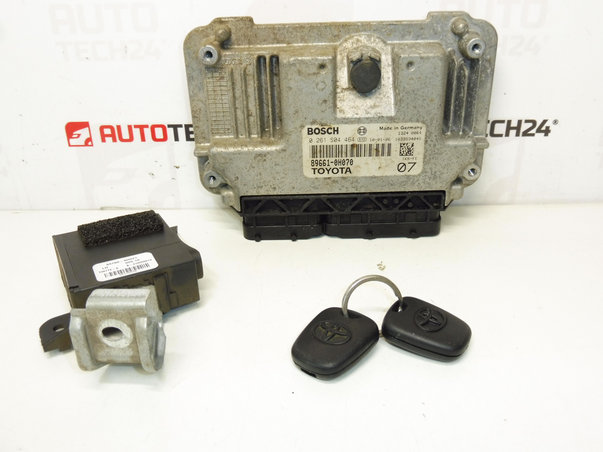 Kit ECU Bosch 1.0i 1KR 89661-0H070 0261S04464 1943FE și 89780-0H021