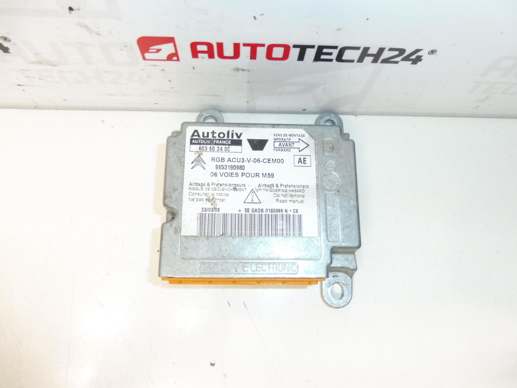 Unitate airbag Citroën Berlingo II 9653190980 603602400