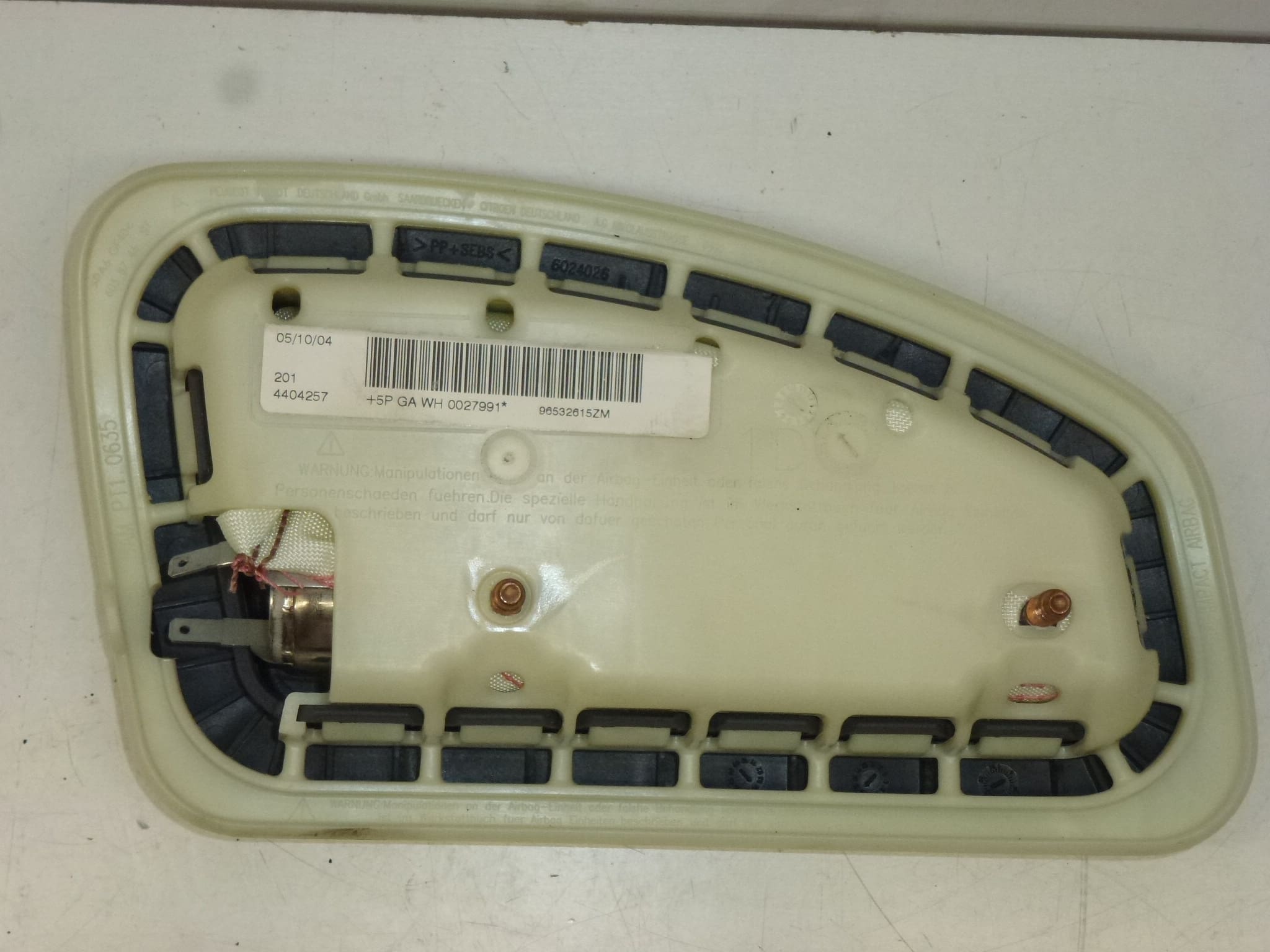 Airbag scaun dreapta Peugeot 407 96532615ZM 8216FA