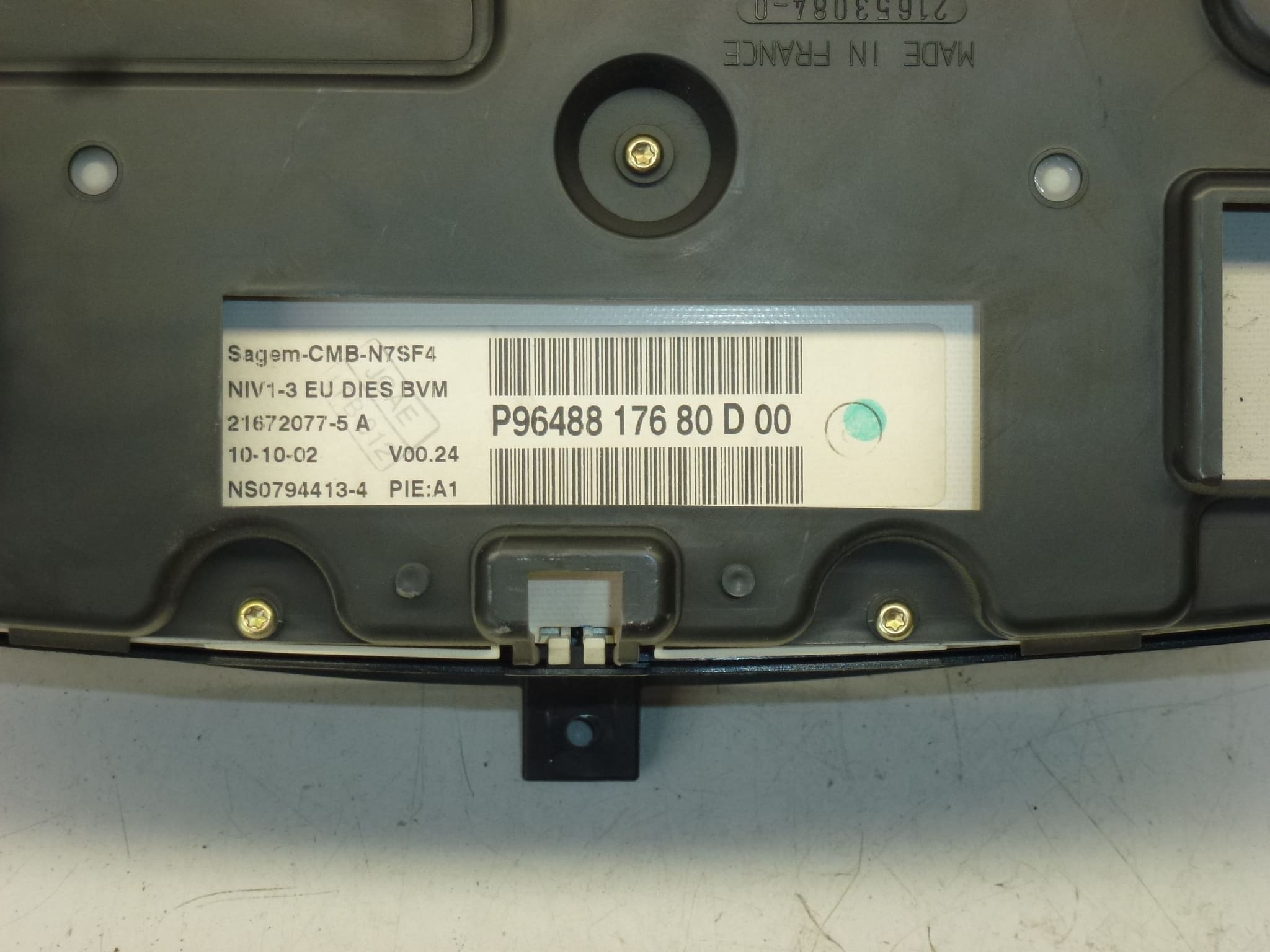 Alarme vitezometru 262000 km Citroën Xsara Sagem 9648817680 6104TC