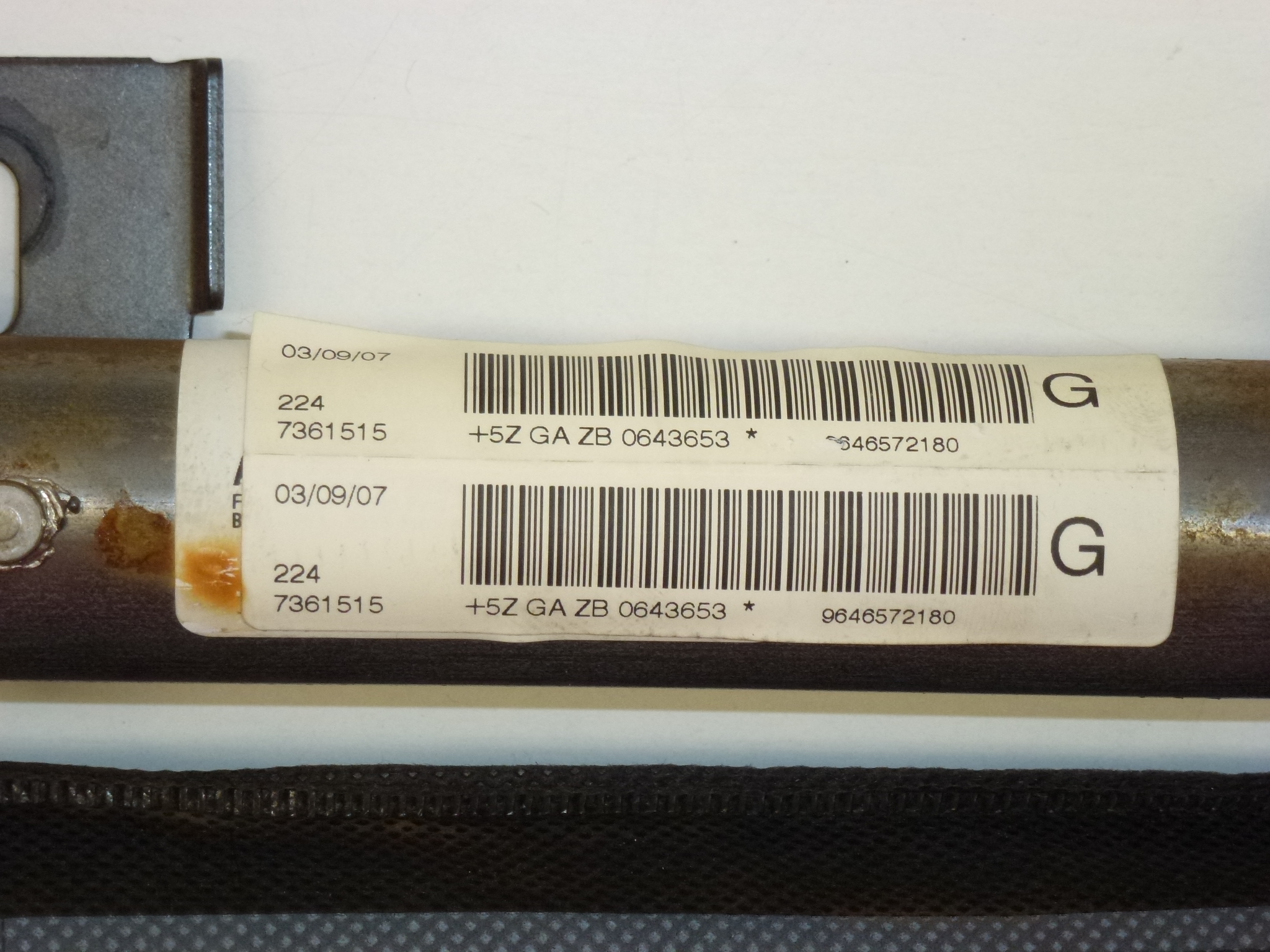 Airbag plafon stânga Citroën C4 I 9646572180 833133