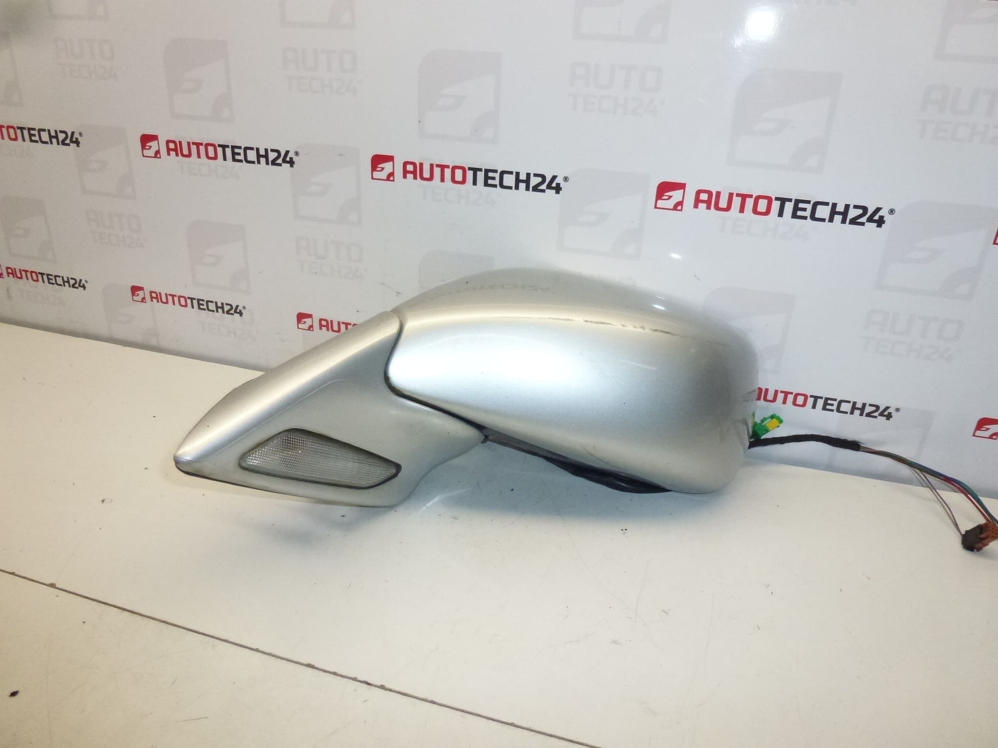 Oglinda retrovizoare stânga rabatabilă electric gri EZRC Citroën C8 8153FS