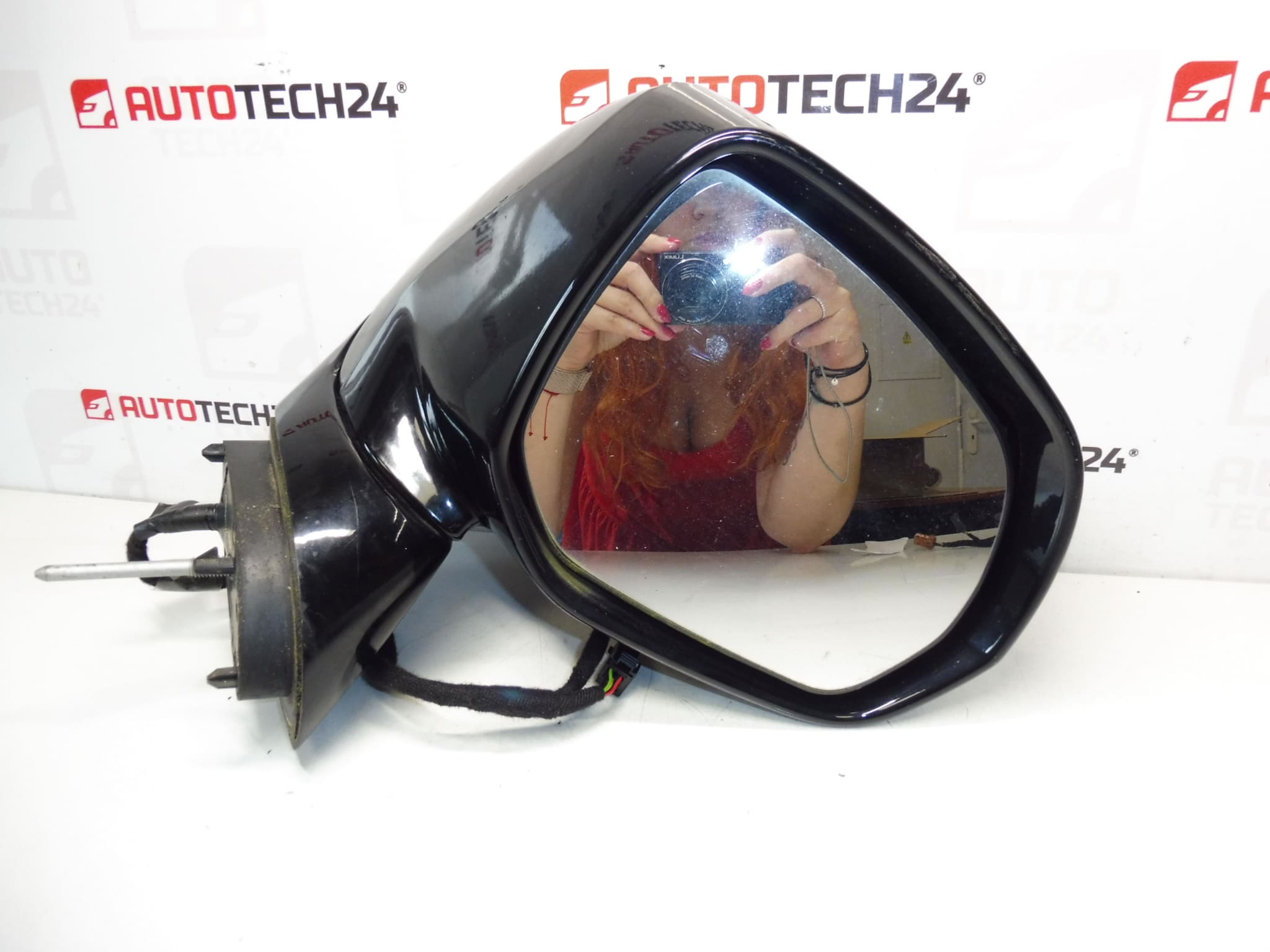 Oglindă retrovizoare dreaptă cromată Citroën C3 Picasso 1609347580 - imagine 2