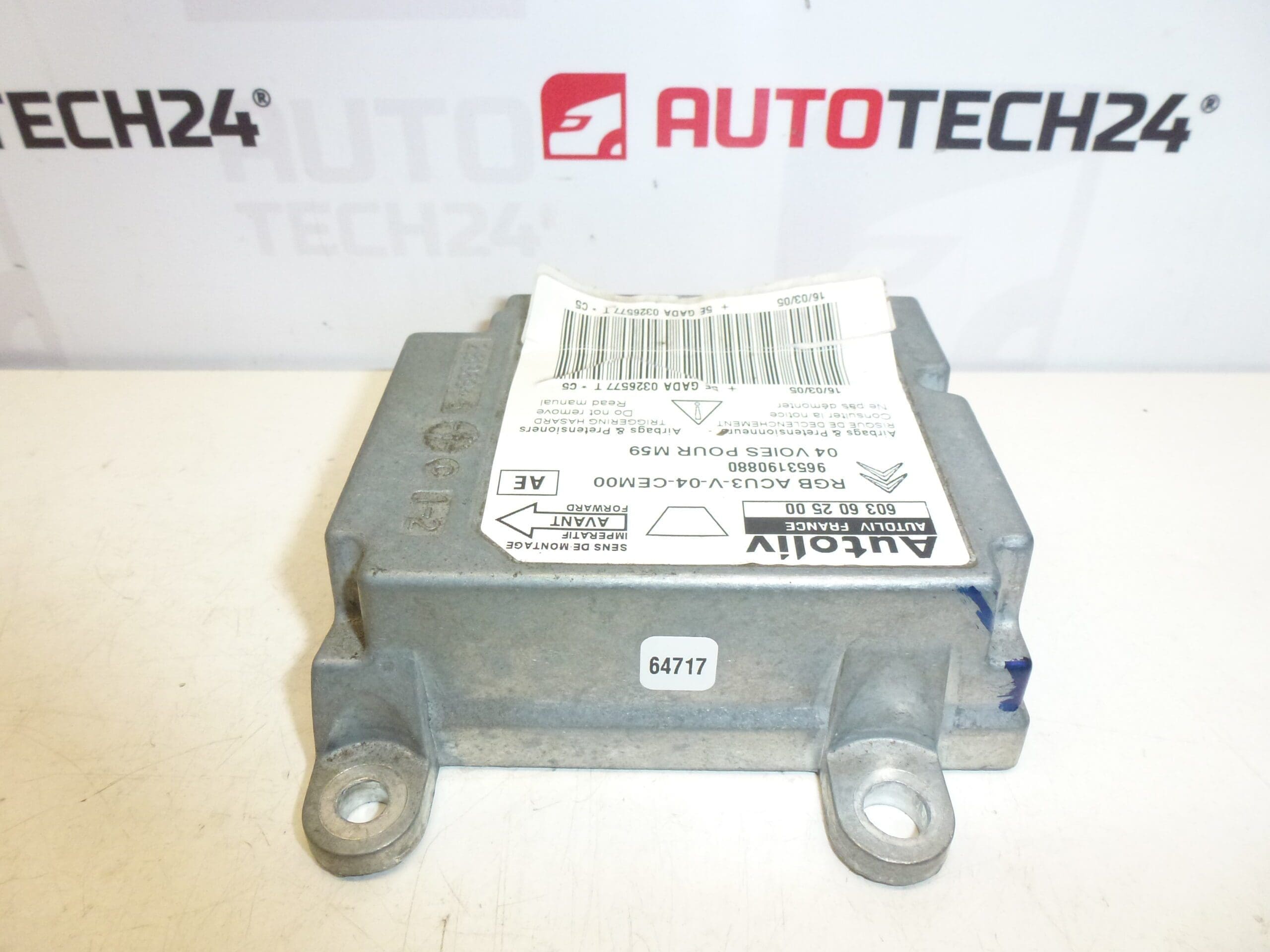 Unitate Airbag Citroën Peugeot 9653190880 603602500 - imagine 2