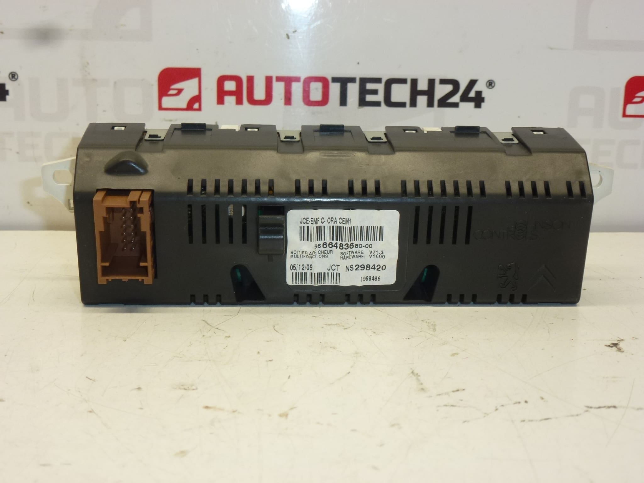 display radio computer Citroën Peugeot 9666483680-00 6593H7 - imagine 2