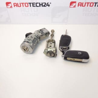 Set de încuietori și 2 chei Citroën C4 B7 4162WH 4162WK